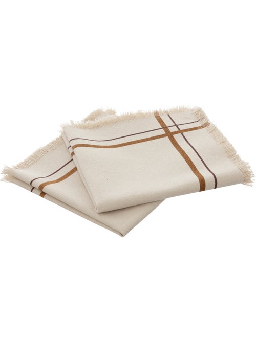 Lot de 2 serviettes de table RAY - Kiabi Lot de 2 serviettes de table RAY - Kiabi