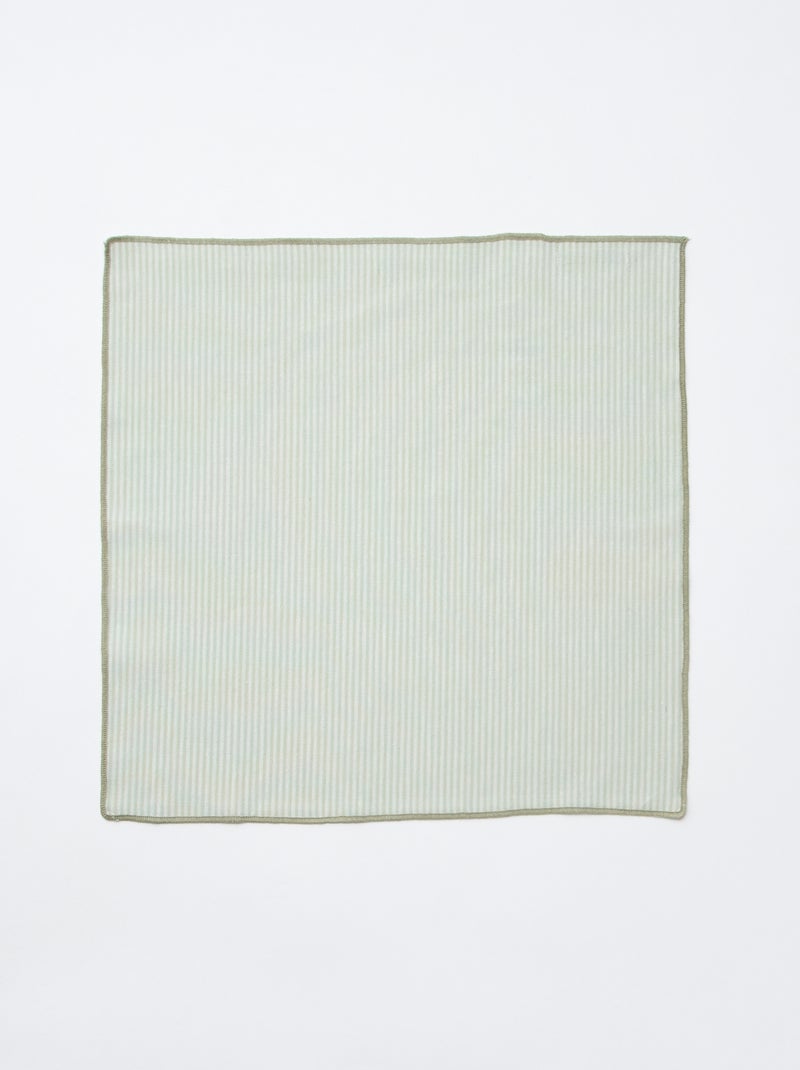 Lot de 2 serviettes de table Vert - Kiabi