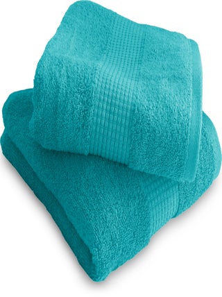 Lot de 2 Serviettes de Toilette 50 x 90 cm - 100% Coton - 450 gr/m2