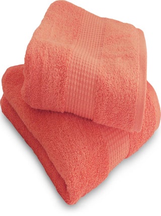 Lot de 2 Serviettes de Toilette 50 x 90 cm - 100% Coton - 450 gr/m2