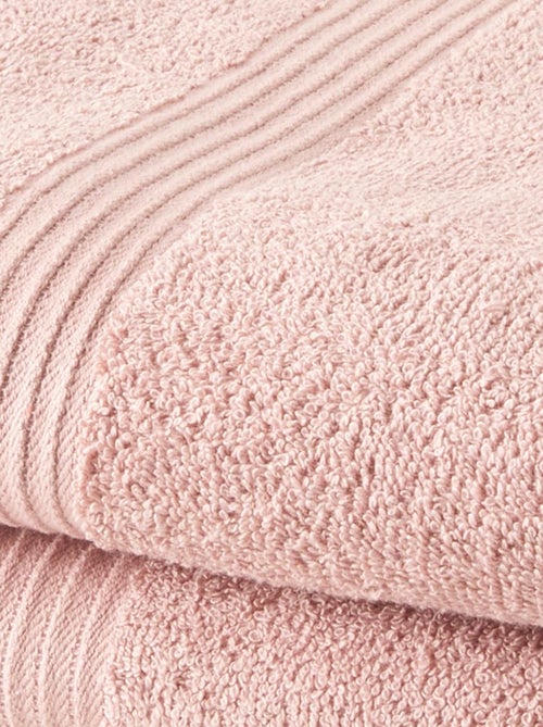 Lot de 2 serviettes de toilette coton uni ESSENTIAL - Kiabi