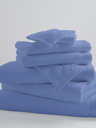 Lot de 2 Serviettes De Toilette Unies et Colorées