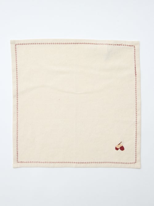 Lot de 2 serviettes en coton - Kiabi