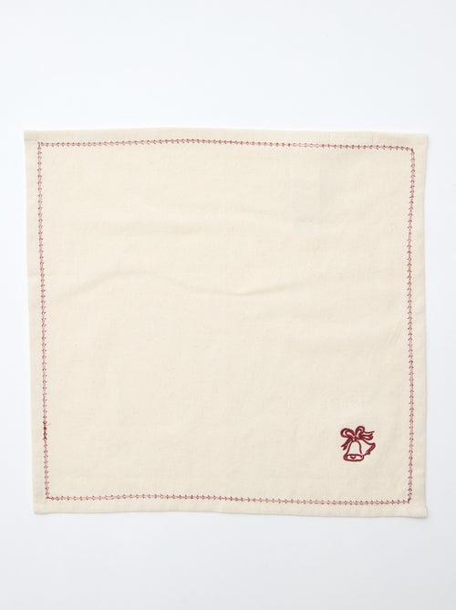 Lot de 2 serviettes en coton - Kiabi