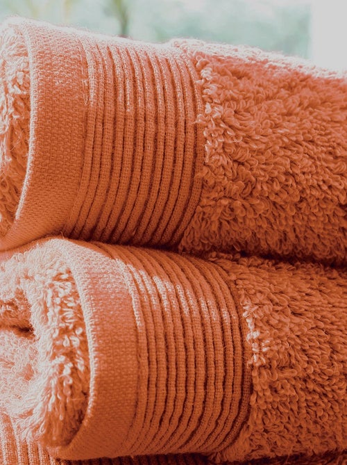 Lot de 2 serviettes invité en éponge - Kiabi