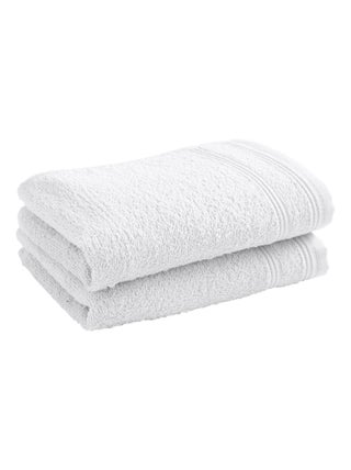 Lot de 2 serviettes invité "Spa" 30 x 50 cm / 400 gr/m² - "Spa" Neige - Lot de 2 Serviettes invité 3