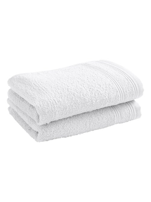 Lot de 2 serviettes invité "Spa" 30 x 50 cm / 400 gr/m² - "Spa" Neige - Lot de 2 Serviettes invité 3 - Kiabi