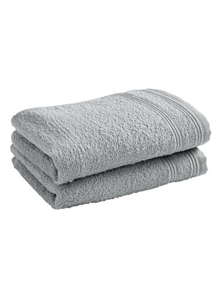 Lot de 2 serviettes invité "Spa" 30 x 50 cm / 400 gr/m² - "Spa" Perle - Lot de 2 Serviettes invité 3