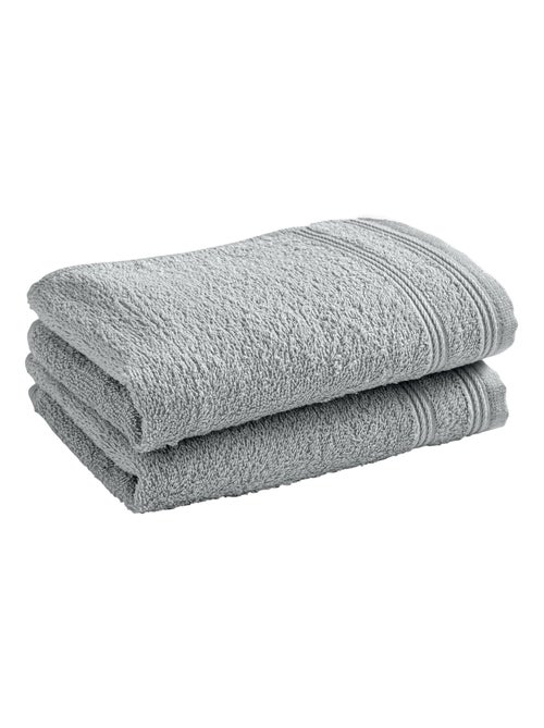 Lot de 2 serviettes invité "Spa" 30 x 50 cm / 400 gr/m² - "Spa" Perle - Lot de 2 Serviettes invité 3 - Kiabi