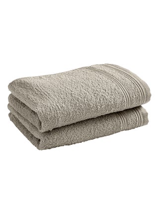 Lot de 2 serviettes invité "Spa" 30 x 50 cm / 400 gr/m² - "Spa" Sable - Lot de 2 Serviettes invité 3