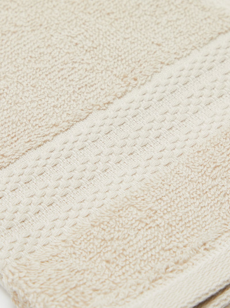 Lot de 2 serviettes invitées (30x50cm) - Kiabi Home Beige - Kiabi