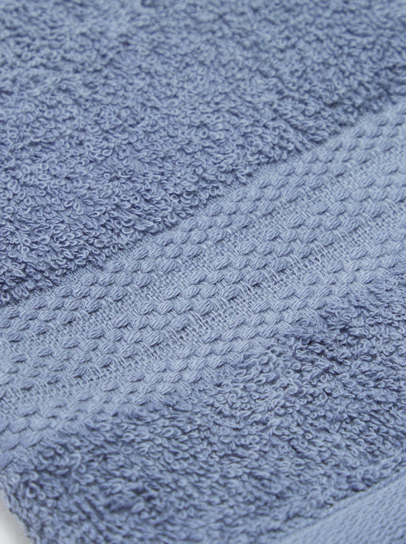 Lot de 2 serviettes invitées (30x50cm) - Kiabi Home Bleu - Kiabi