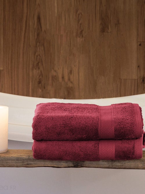 Lot de 2 serviettes invités NAÏA - Kiabi