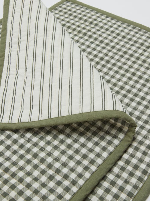 Lot de 2 sets de table 32 x 40 cm double imprimé - Kiabi Home - Kiabi Lot de 2 sets de table 32 x 40 cm double imprimé - Kiabi Home - Kiabi