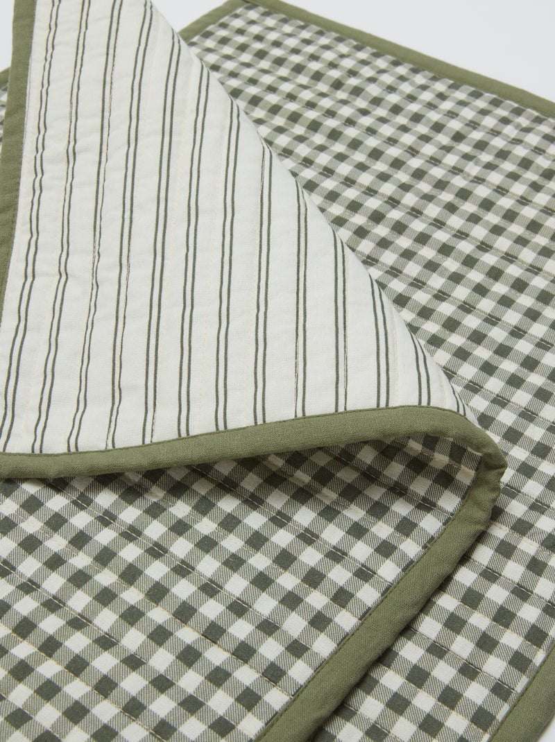 Lot de 2 sets de table (32x40 cm) double imprimé - Kiabi Home Kaki - Kiabi