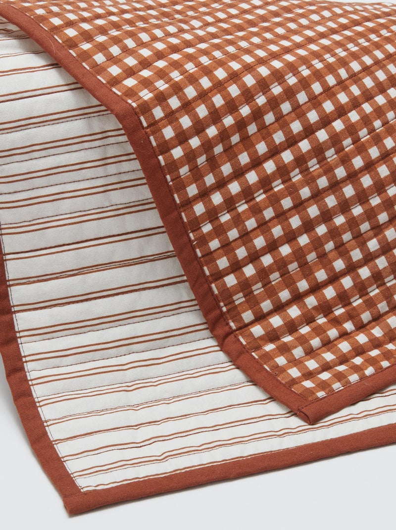 Lot de 2 sets de table (32x40 cm) double imprimé - Kiabi Home Marron - Kiabi