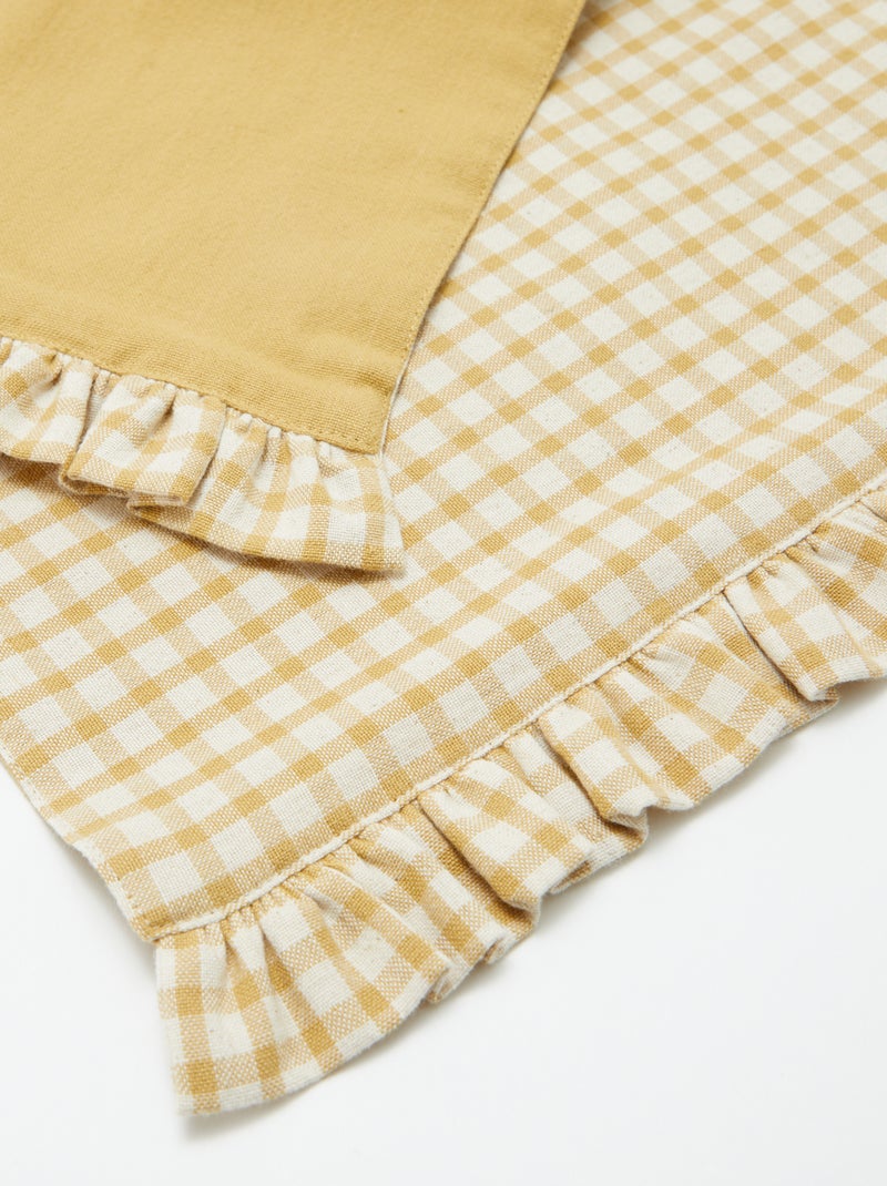 Lot de 2 sets de table (32x45 cm) à volants JAUNE - Kiabi