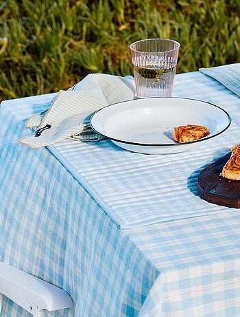 Lot de 2 sets de table à carreaux