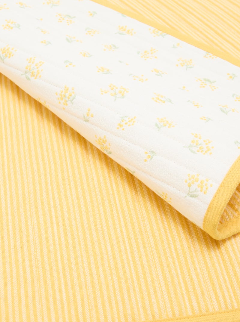 Lot de 2 sets de table à carreaux Jaune - Kiabi