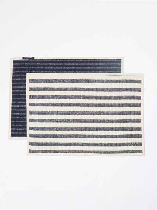 Lot de 2 sets de table à imprimé - Kiabi Home - Kiabi