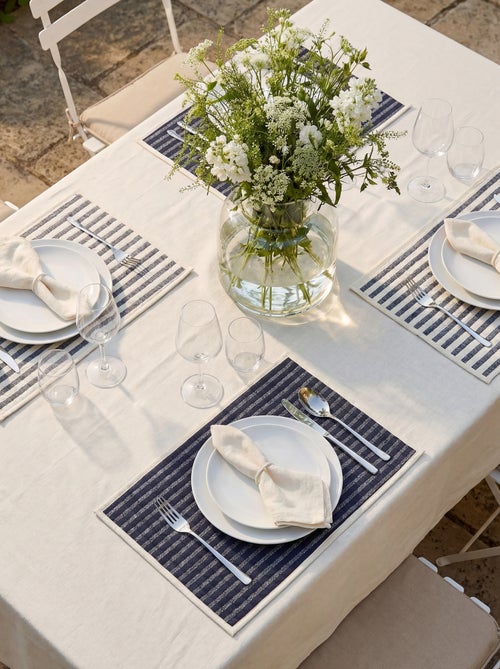 Lot de 2 sets de table à imprimé 32 x 45 cm - Kiabi Home - Kiabi Lot de 2 sets de table à imprimé 32 x 45 cm - Kiabi Home - Kiabi