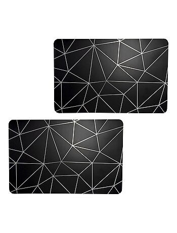 Lot de 2 sets de table avec encre métallique COPPER