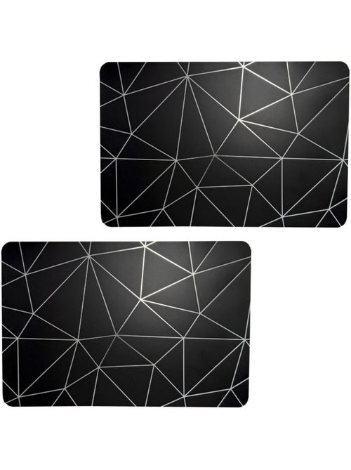 Lot de 2 sets de table avec encre métallique COPPER - Kiabi Lot de 2 sets de table avec encre métallique COPPER - Kiabi