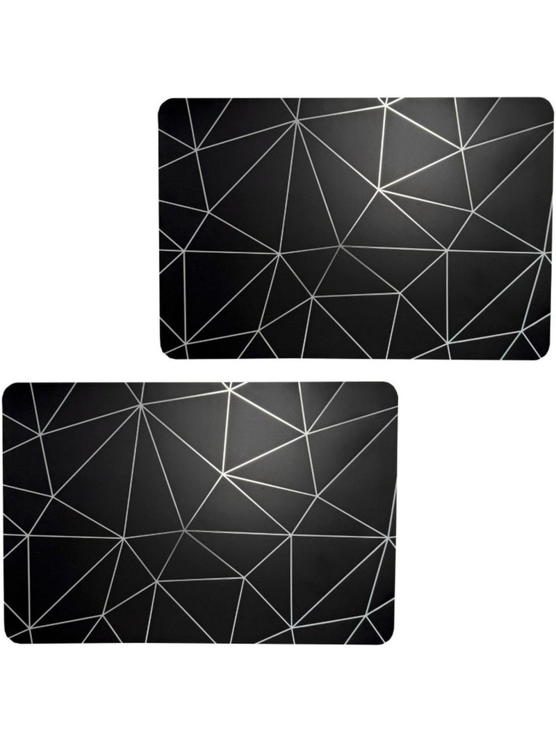 Lot de 2 sets de table avec encre métallique COPPER Argent - Kiabi
