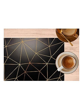 Lot de 2 sets de table avec encre métallique COPPER