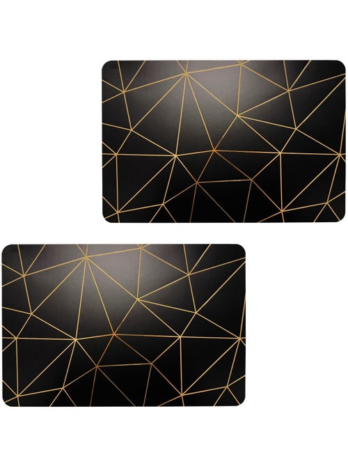 Lot de 2 sets de table avec encre métallique COPPER - Kiabi