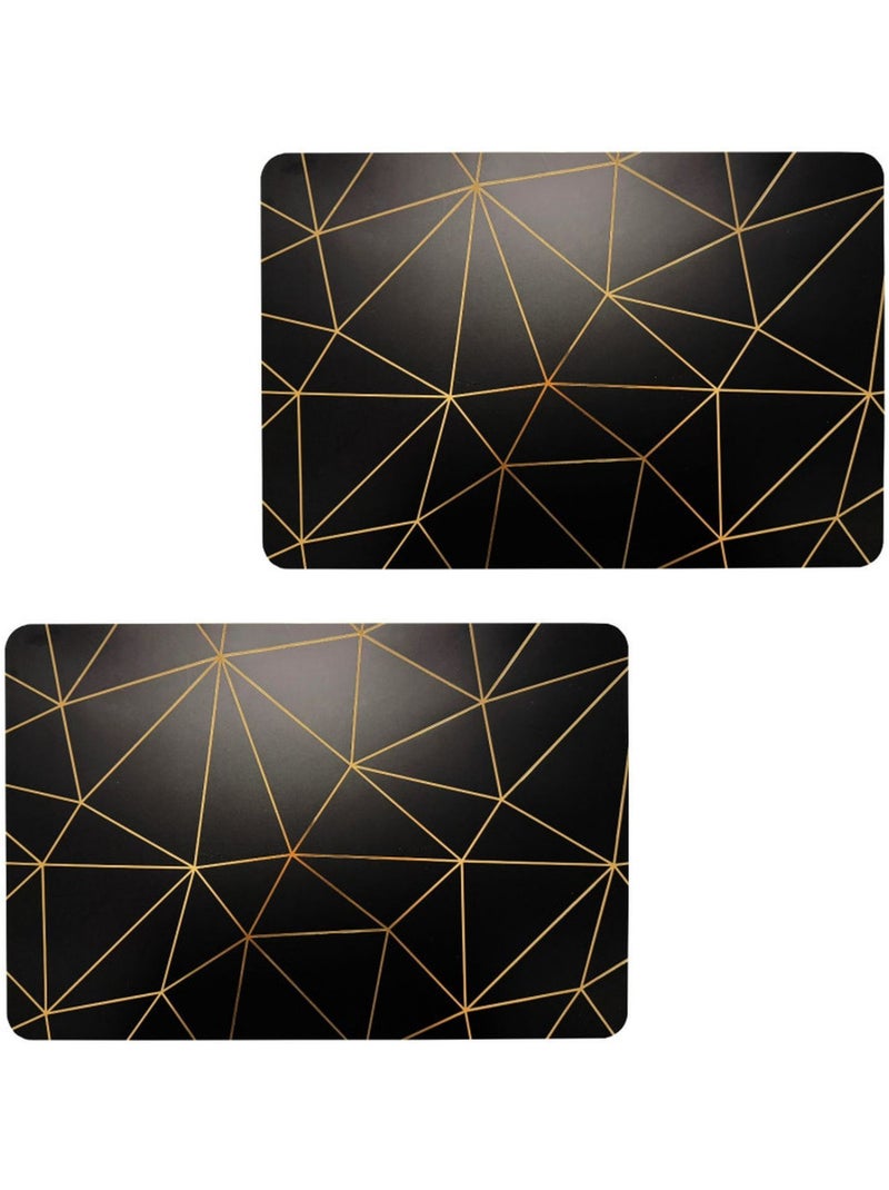 Lot de 2 sets de table avec encre métallique COPPER Doré/or - Kiabi