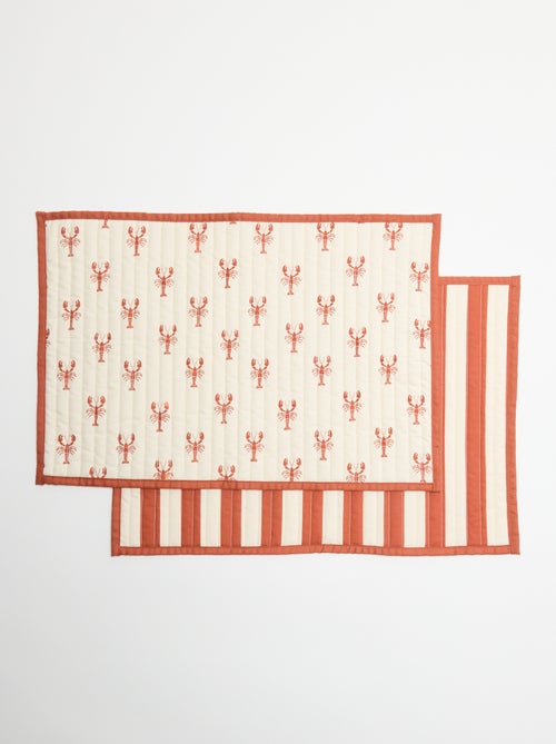 Lot de 2 sets de table - Kiabi