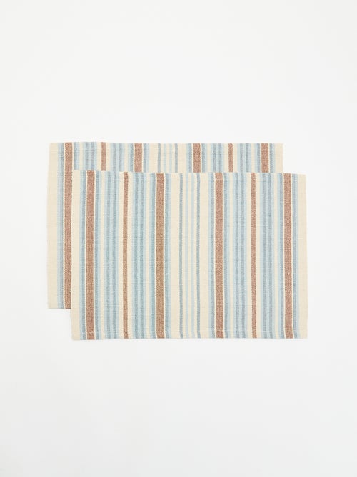 Lot de 2 sets de table - Kiabi Lot de 2 sets de table - Kiabi