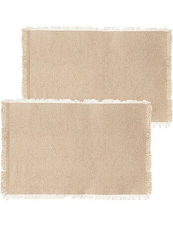 Lot de 2 sets de table en coton MAHA