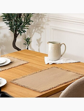 Lot de 2 sets de table en coton MAHA