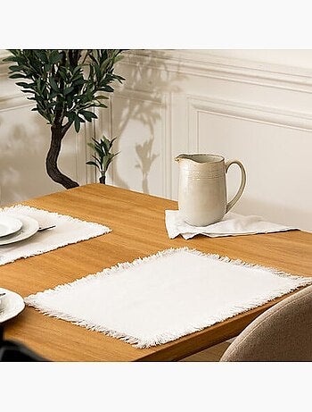 Lot de 2 sets de table en coton MAHA