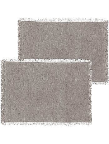 Lot de 2 sets de table en coton MAHA