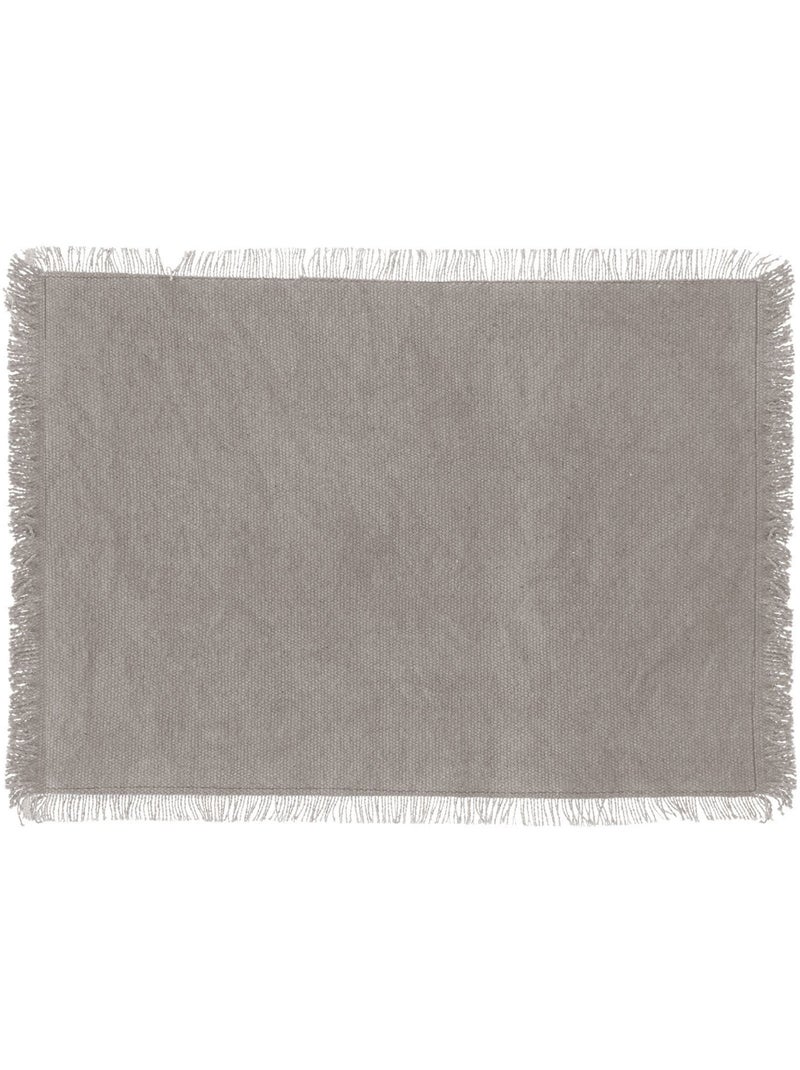 Lot de 2 sets de table en coton MAHA Gris - Kiabi