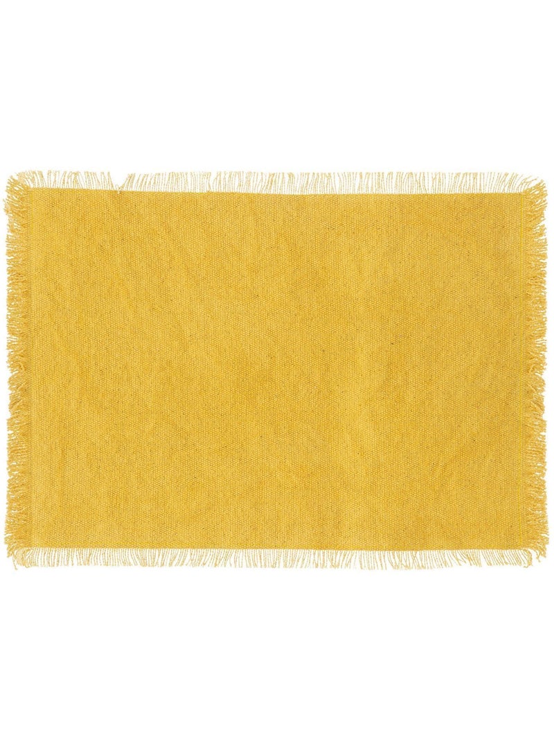 Lot de 2 sets de table en coton MAHA Jaune - Kiabi