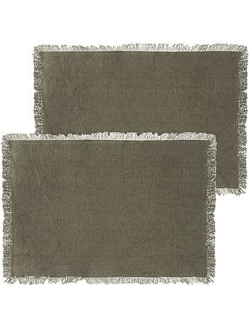 Lot de 2 sets de table en coton MAHA