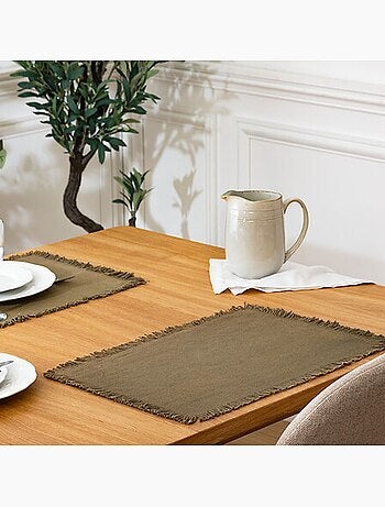 Lot de 2 sets de table en coton MAHA