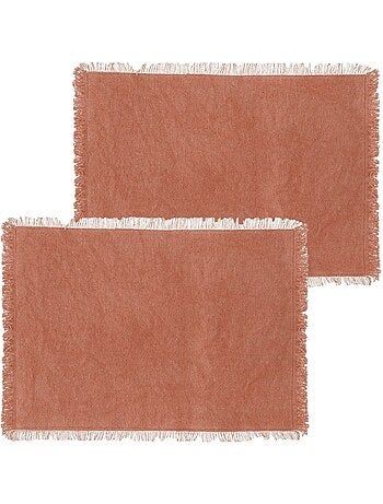 Lot de 2 sets de table en coton MAHA