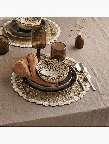 Lot de 2 sets de table en fibres naturelles 35cm