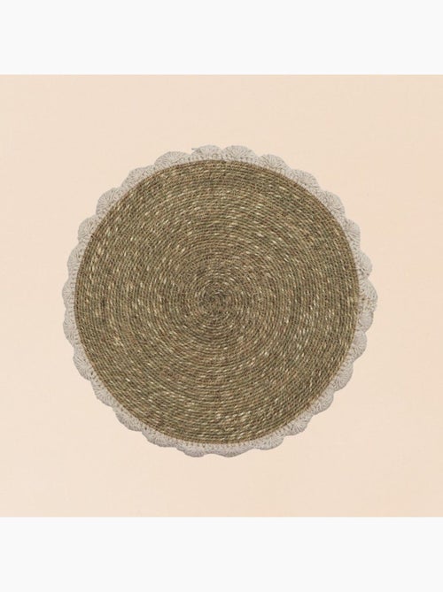 Lot de 2 sets de table en fibres naturelles 35cm - Kiabi Lot de 2 sets de table en fibres naturelles 35cm - Kiabi