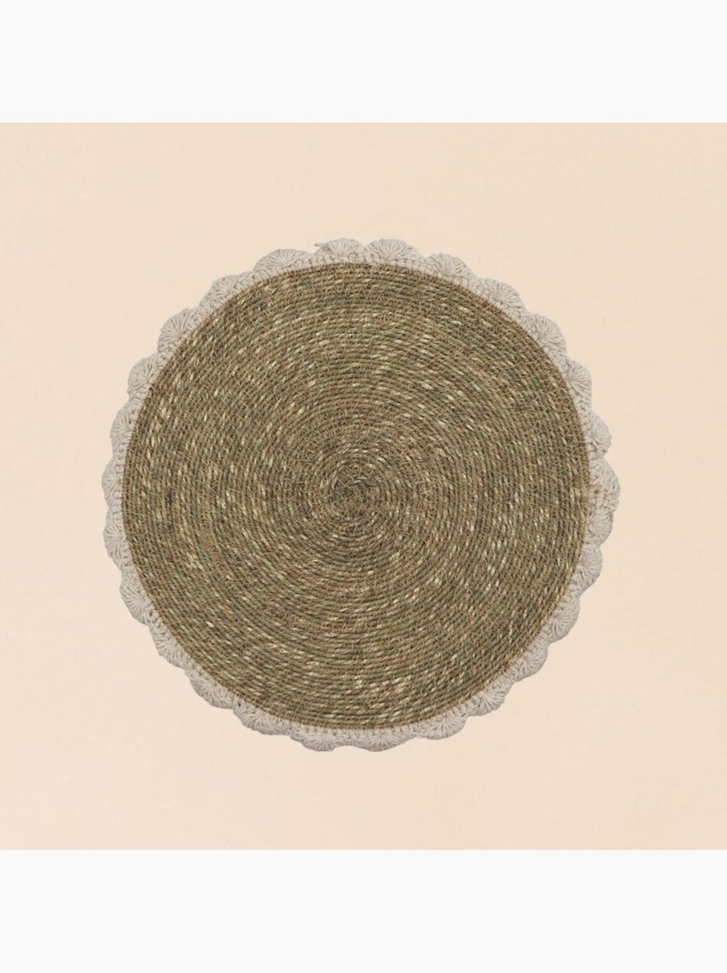 Lot de 2 sets de table en fibres naturelles 35cm Beige - Kiabi