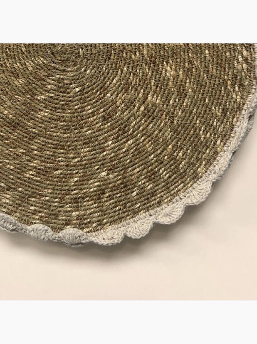 Lot de 2 sets de table en fibres naturelles 35cm - Kiabi Lot de 2 sets de table en fibres naturelles 35cm - Kiabi