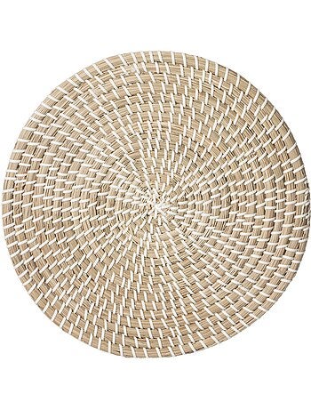 Lot de 2 sets de table en jute MOOD - Diam. 35 cm - Beige