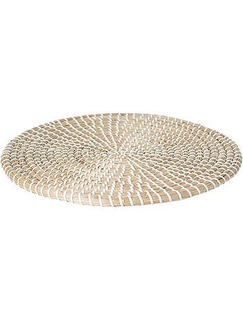 Lot de 2 sets de table en jute MOOD - Diam. 35 cm - Beige