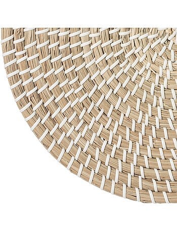 Lot de 2 sets de table en jute MOOD - Diam. 35 cm - Beige