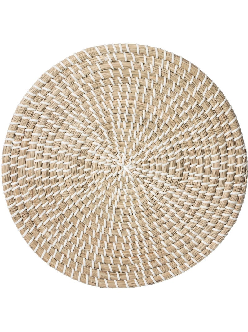 Lot de 2 sets de table en jute MOOD - Diam. 35 cm - Beige Beige - Kiabi